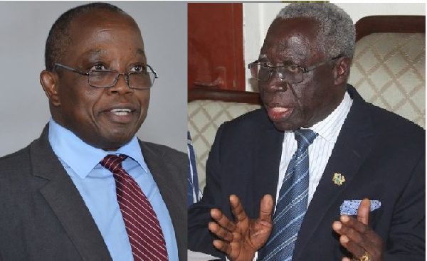 Left, Mr Daniel Yaw Domelevo Right, Yaw Osafo-Maafo