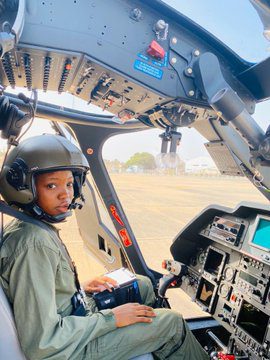 Buhari mourns Nigeria’s first female combat helicopter pilot, Tolulope Arotile 3 Ec9B4Y1XgAAtHBT