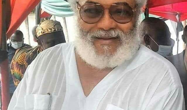 Former President Jerry John Rawlings blames COVID-19 for Wole Soyinka-like hairdo 1 Former President Jerry John Rawlings UNPERTURBED by Wole Soyinka-like hairdo: Blames COVID-19