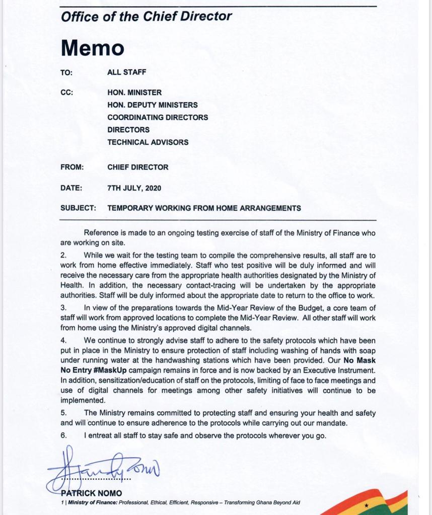 Ministry of Finance Orders Employees To Work From Home 2 finance work from home