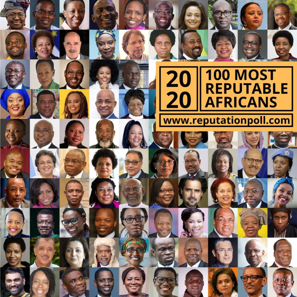 2020 List of 100 Most Reputable Africans