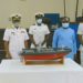 Chief Naval Staff (second left), Vice Chancellor of RMU (second right) and the students