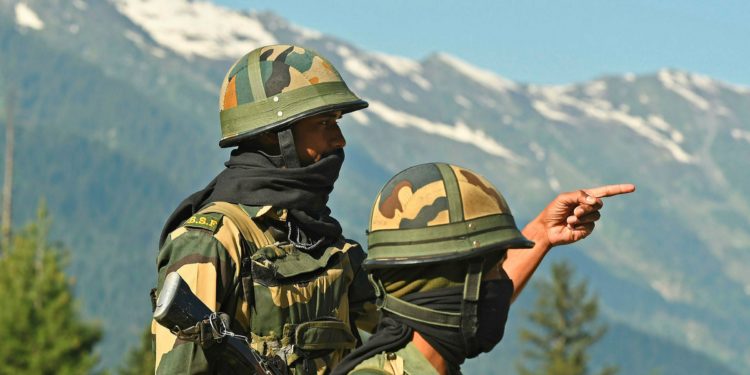 Tensions run high as India accuses China of “border violation” 1 Indian soldiers guard a highway leading towards Leh in Ladakh. Image credit: AFP