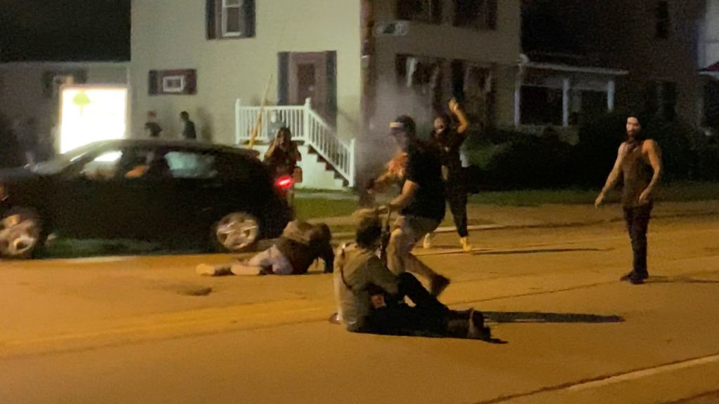 man is shot during protests