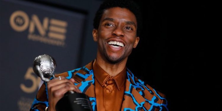 Black Panther star, Chadwick Boseman. Image credit: skynews