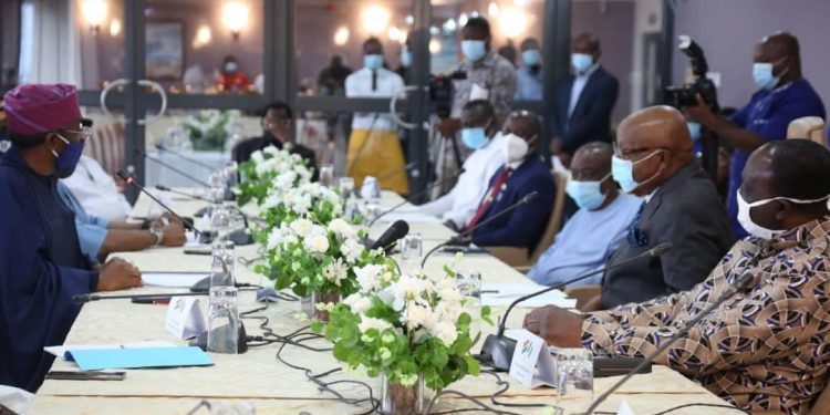The idea of legislation to promote a Ghana-Nigeria Business Council is well overdue- Akufo-Addo 1 Ghana Nigeria retail talks 750x375 1
