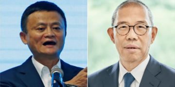 Alibaba founder Jack Ma (left) and Nongfu Spring founder Zhong Shanshan (right). Image credit: Reuters