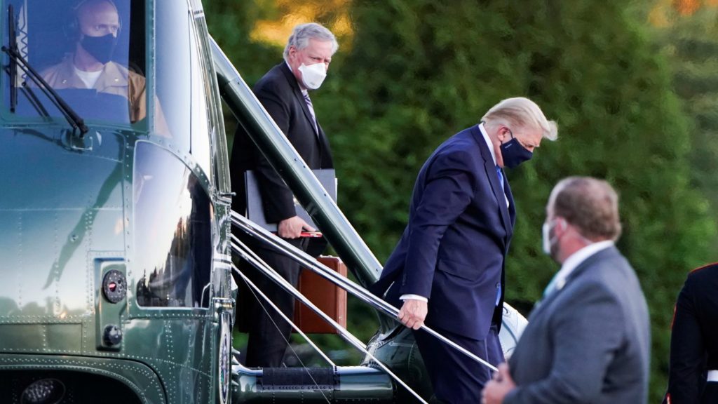 'I think I'm doing very well', says Trump as he goes to hospital after COVID-19 diagnosis 2 Trump of hosp