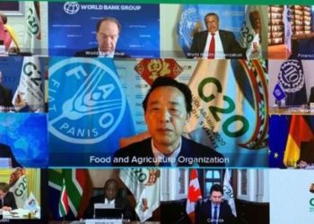 FAO urges G20 members to support farmers, protect the vulnerable and invest in innovation 7 FAO's Director-General, Qu Dongyu (middle) speaking at the G20 Summit.