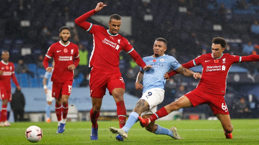 EPL Weekend Review: De Bruyne misses penalty as Man city and Liverpool play out exciting draw 3 jesus pokes