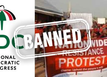 NDC Banned From Protesting In Accra 10 NDC Canvas Size 1