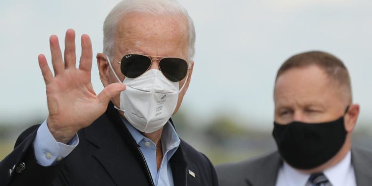 On the first day I'm inaugurated, I'm going to ask the public for 100 days to mask.