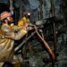 Workers at a mine