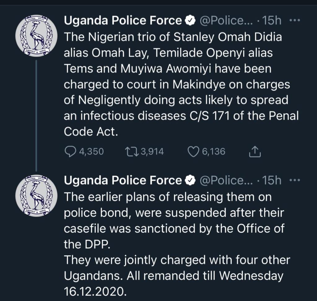LEARN FROM NIGERIANS – SHATTA WALE TO INDUSTRY PLAYERS 5 uganda police