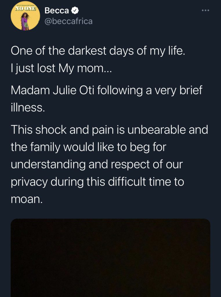 BECCA REACTS TO DEATH OF HER MOTHER 2 9E848AB7 2088 4A51 B7C4 412039DA54E4