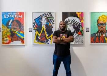 Fred Ebami, inspired by Andy Warhol's pop-art movement is exploring African and African-American icons with colorful, digitally drawn portraits.