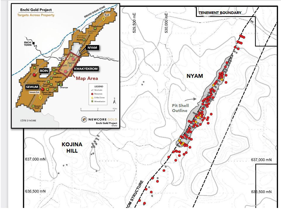 Ghana: Newcore Gold Releases Strong Drilling Results at Enchi Gold Project 2 newcore