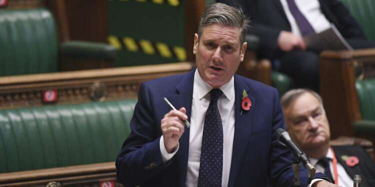Johnson is focused on ‘saving his own skin’- Labour Party Leader, Starmer 1 UK Parliament, Britain's Labour leader Sir Keir Starmer speaks during Prime Minister's Questions in the House of Commons in London, Wednesday, Nov. 11, 2020. (Jessica Taylor/UK Parliament via AP)