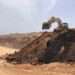 A mining landfill site