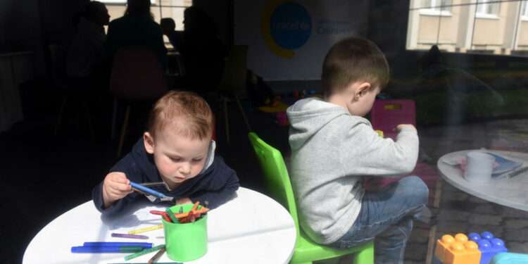 Russia's invasion of Ukraine has forced at least two thirds of the country's 7.5 million children to flee their homes