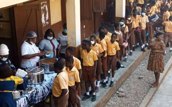 GSFP Investigates Viral Video Of Substandard Meals Served School Children 1 The Ghana School Feeding Programme (GSFP), has commenced investigation to establish the source of a viral video in which a number of school children were served what appears to be substandard meals by a caterer.