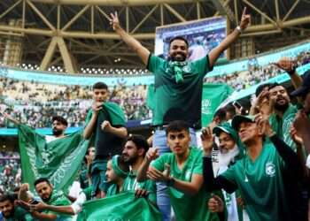 Fans of Saudi Arabia Jubilating