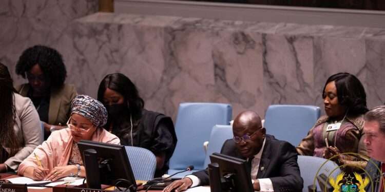 President Akufo-Addo, has charged the United Nartions’ Security Council to support “adequate, predictable and sustainable financing of African-led operations”, in the global fight against terrorism.