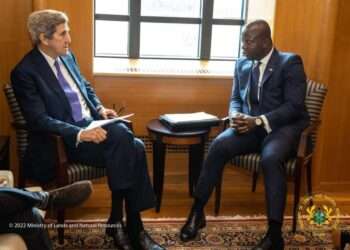 The Minister for Lands and Natural Resources, Hon. Samuel A. Jinapor, attended the first Forest and Climate Leaders’ Partnership (FCLP) co-Chair’s Meeting with US Secretary John Kerry, on the sidelines of the US - Africa Leaders’ Summit, currently underway in Washington DC, USA.