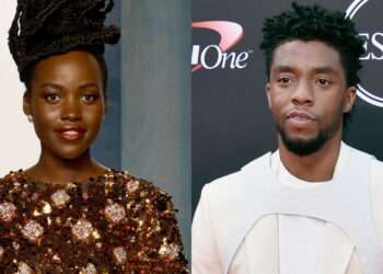 Lupita Nyong'o and the late Chadwick Boseman