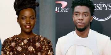 Lupita Nyong'o and the late Chadwick Boseman