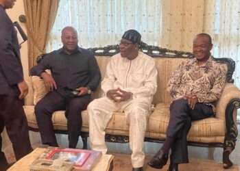 Former President John Dramani Mahama (left)