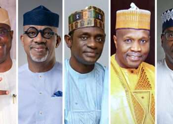 Five of the re-elected Governors