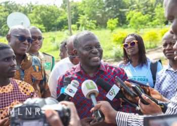 Deputy Minister for Lands and Natural Resources, responsible for Lands and Forestry, Hon. Benito Owusu-Bio.
