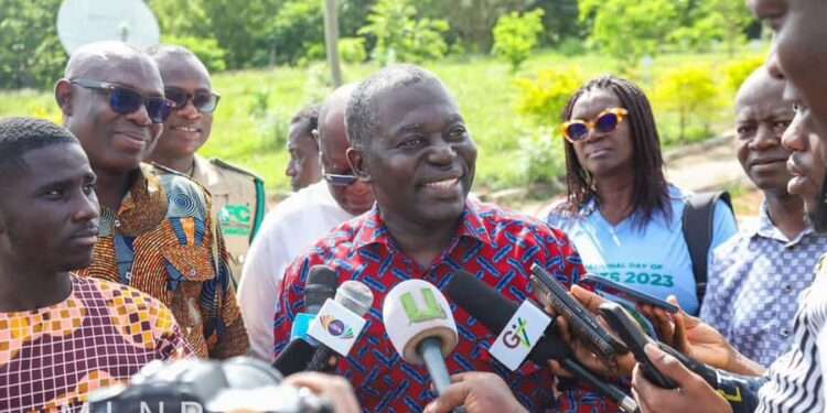 Deputy Minister for Lands and Natural Resources, responsible for Lands and Forestry, Hon. Benito Owusu-Bio.
