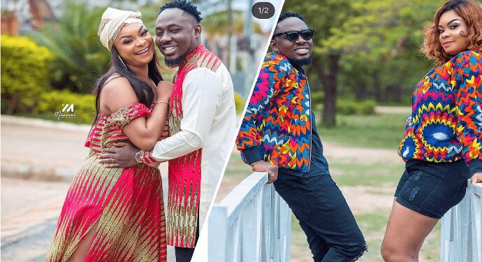 Ghanaian actres, Beverly Afaglo and husband