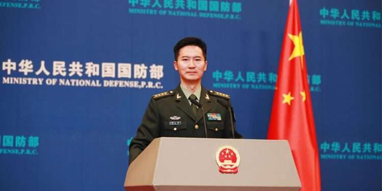 Col. Tan Kefei, Chinese Defense Ministry Spokesperson.
