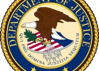 U.S Department of Justice logo.