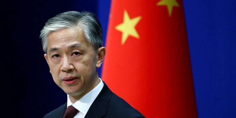 Chinese Foreign Ministry Spokesperson, Wang Wenbin.