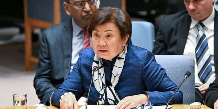Roza Otunbayeva, UN Special Envoy to Afghanistan.