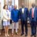 Minister for Lands and Natural Resources, Samuel Jinapor and EU delegation.