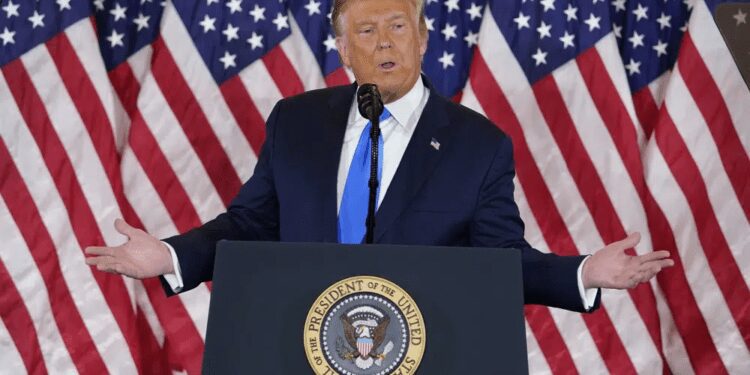 Former U.S President, Donald Trump.