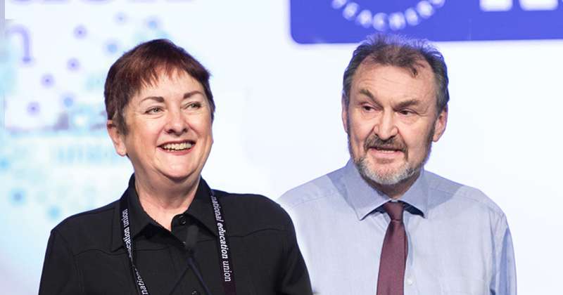 Mary Bousted and Kevin Courtney Secretary Generals of NEU