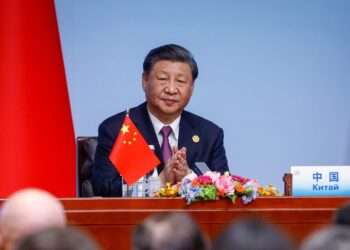 Xi Jinping, President of the People's Republic of China, and the Chairman of the Chinese Communist Party.