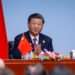 Xi Jinping, President of the People's Republic of China, and the Chairman of the Chinese Communist Party.