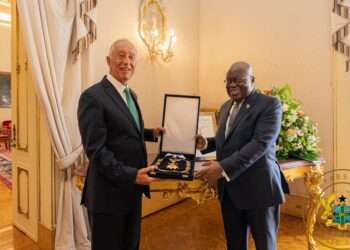 President  Akufo-Addo and his Portuguese counterpart, His Excellency Marcelo Rebelo de Sousa.