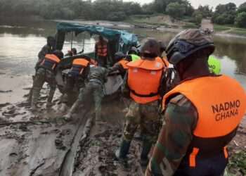 Security agencies on Black Volta.