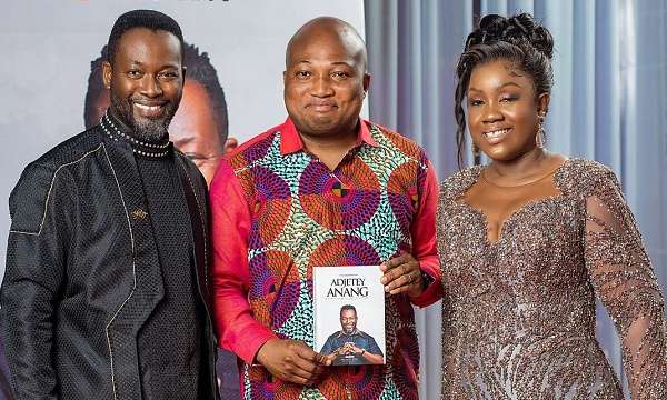 Adjetey Anang’s 50th Birthday Dinner & Book Launch 1 Adjetey Anang, Samuel Okudzeto Ablakwa and wife of Adjetey Anang
