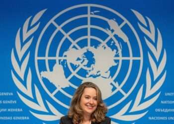 Amy Pope, the new Director General of the International Organization for Migration (IOM).