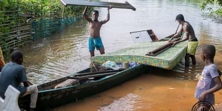 Impact of Akosombo dam spillage.