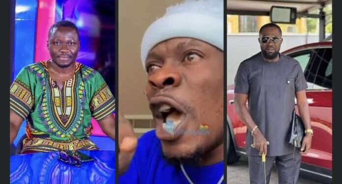 Arnold Asamoah-Baidoo, Shatta Wale and Dr. Osei Kwame Despite